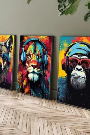 Modern Set Of 3 Gaming Graffiti Wall Art Canvas Son Brother Gift Painting Gamer Posters For Living Room Boys Bedroom Home Decor