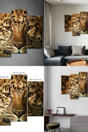 Modern Leopard and Cheetah Canvas Art for Home Decor: Animal Prints on Canvas